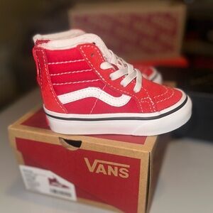 Vans Kids' Red High-Top Sneakers